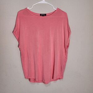 Buffalo David‎ Bitton Pink Dolman Sleeve Knit Top Women's Small Casual Stretch